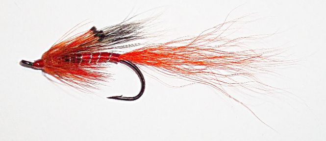 Hovedbilde Allys Shrimp oransje enkel krok lakseflue